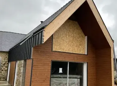 extension maison bois Lamballe-3