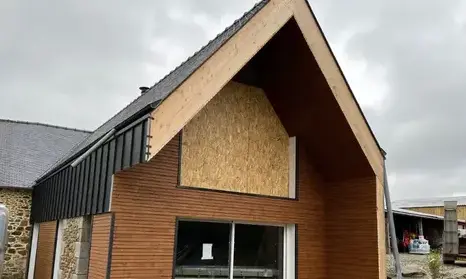 extension maison bois Loudéac-3